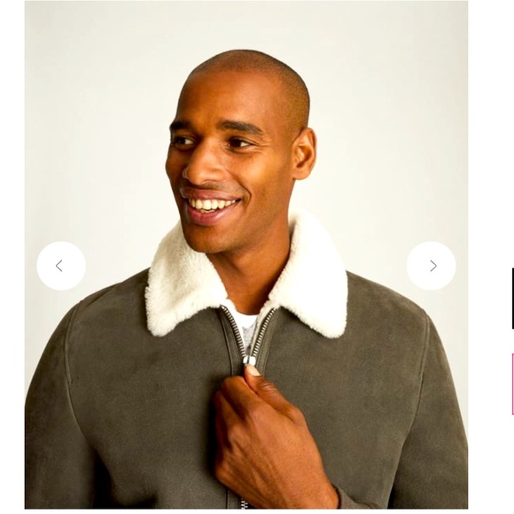 REISS ( NEW ) Firenze Shearling Bomber Jacket - Picture 3 of 10